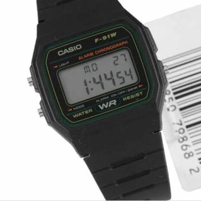 casio f91 black