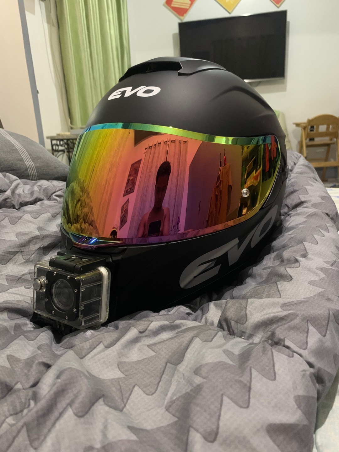 Evo Gt Pro Matte Black Full Face Helmet Shopee Philippines