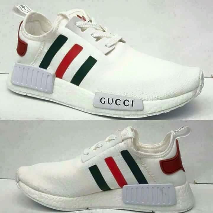 On feet and reviewing of Adidas NMD custom Gucci white Unboxing