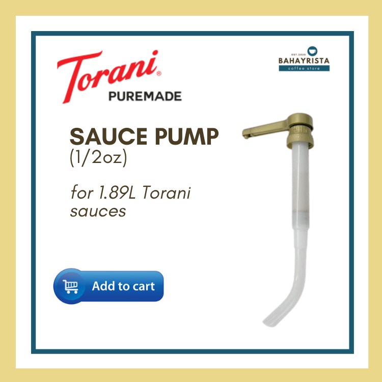 Torani Sauce Pump (1/2oz) Shopee Philippines