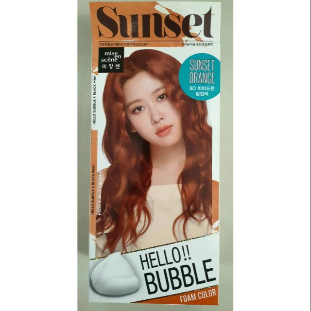 Mise En Scene Hello Bubble Foam Hair Color Dye Blackpink Sunset