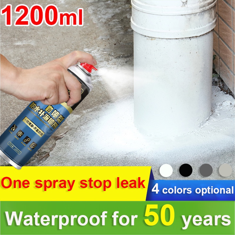 One spray stop leak waterproof spray1200ml 4 colors optional stop leak Waterproof for 50 years