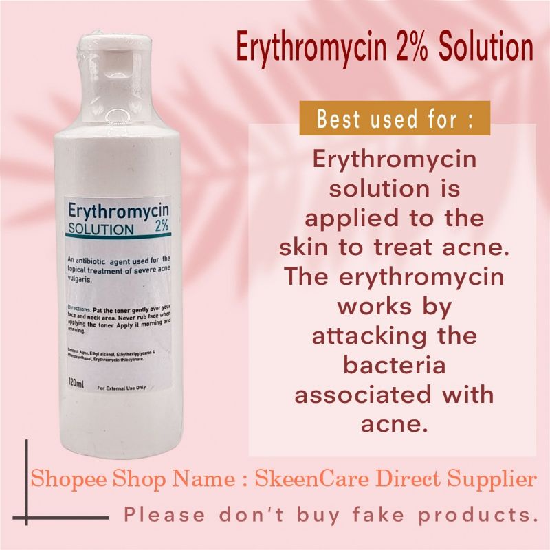 120ml Erythromycin 2 Solution Shopee Philippines
