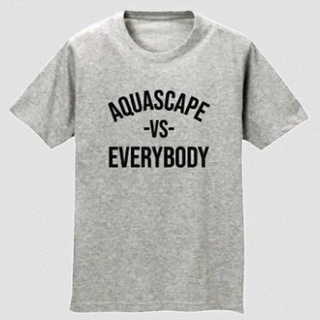 T-shirt COMBED DISTRO AQUASCAPE VS EVERYBODY Plain CUSTOM INDONESIA Warranty #8