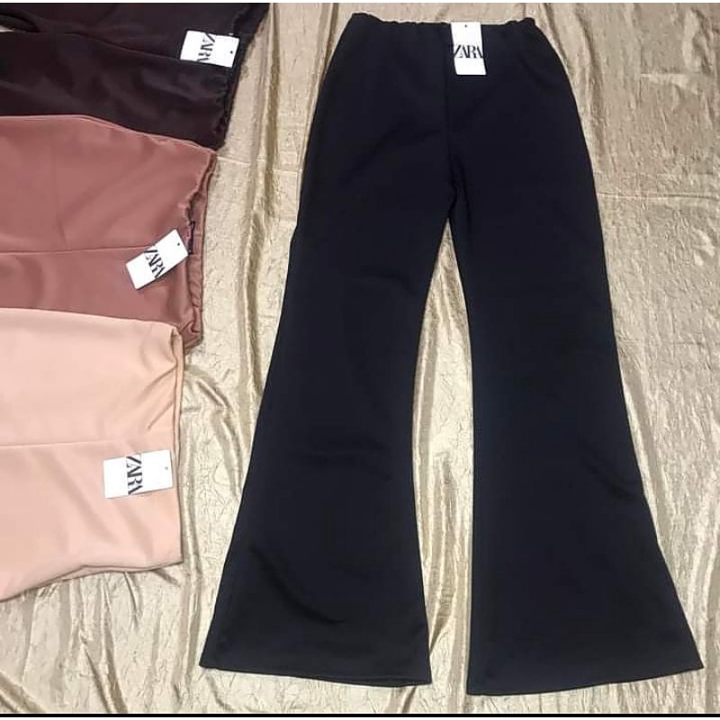 TIKTOK ZARA FLARE TROUSERS WIDE LEG Shopee Philippines