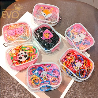 EVD# Children's hair accessories, headdress, hair ring, head rope, kids rubber band,With storage bag #2
