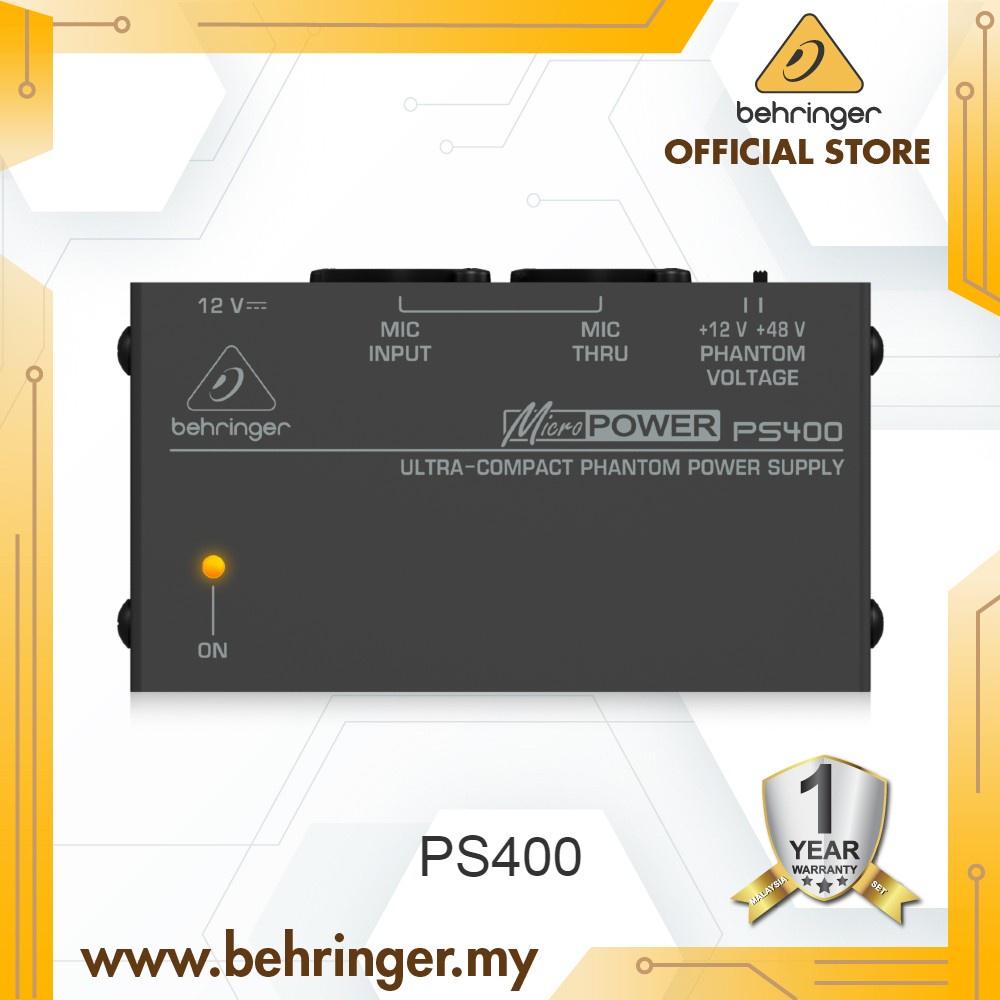 BEHRINGER MICROPOWER PS400 Phantom Power Supply Shopee
