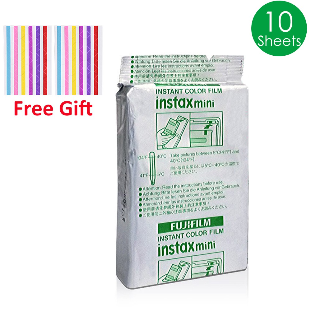 Free Gift Fujifilm Instax Mini 8 9 11 40 Liplay Link Film 10 Sheets Papers Shopee Philippines