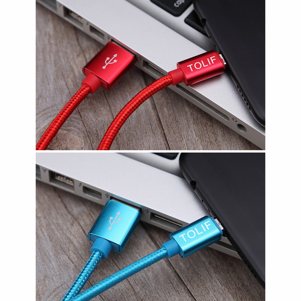 TOLIF 1m 2m 3m Fast Charging Micro USB or Type-C Port Nylon Braided Android Charger Cable Use for Samsung Note 20 10 9 8 7 6 5 4 S20 S10 S9 S8 S7 S6 S5 S4 S3 J8 J7 J6 J5 J4 J3 J2 A91 A81 A71 A51 A41 A31 A21 A11 A01 A10 A20 A30 A40 A50 A60 A70 A80 A90 Plus