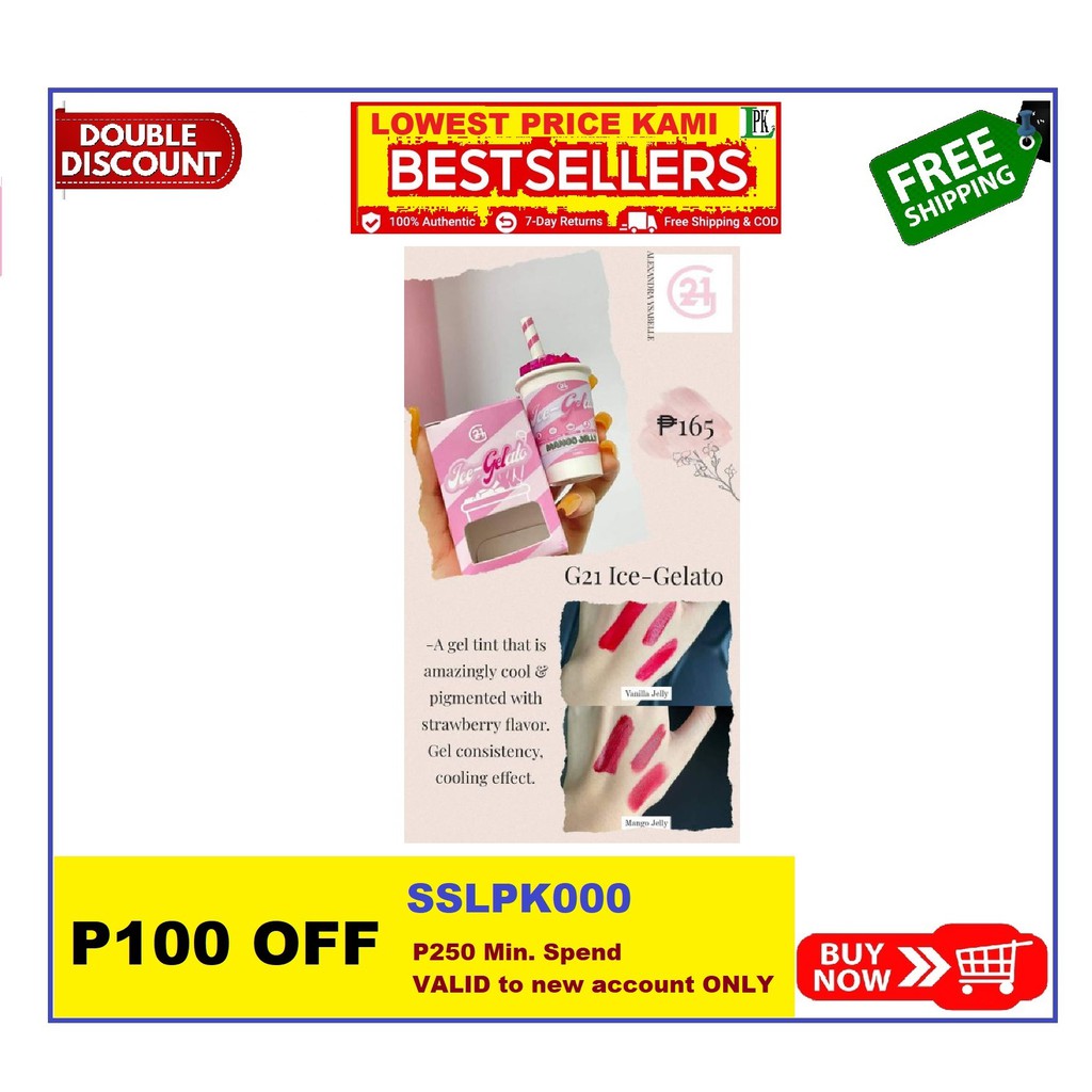 Cod Mango G21 Ice Gelato Gel Tint 145