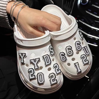 crocs jibbitz The letter style A-Z series shoes accessories Digital Series shoes Charms Clogs Pins