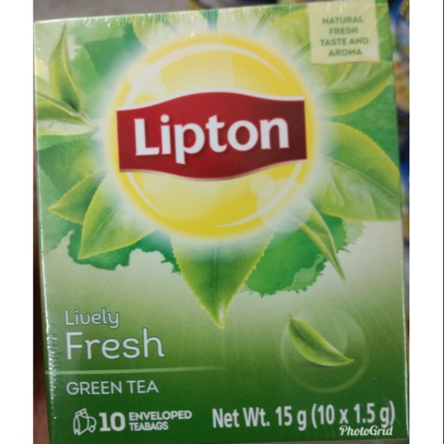 Lipton Lively Fresh Green Tea 10s Tea Bags Shopee Philippines