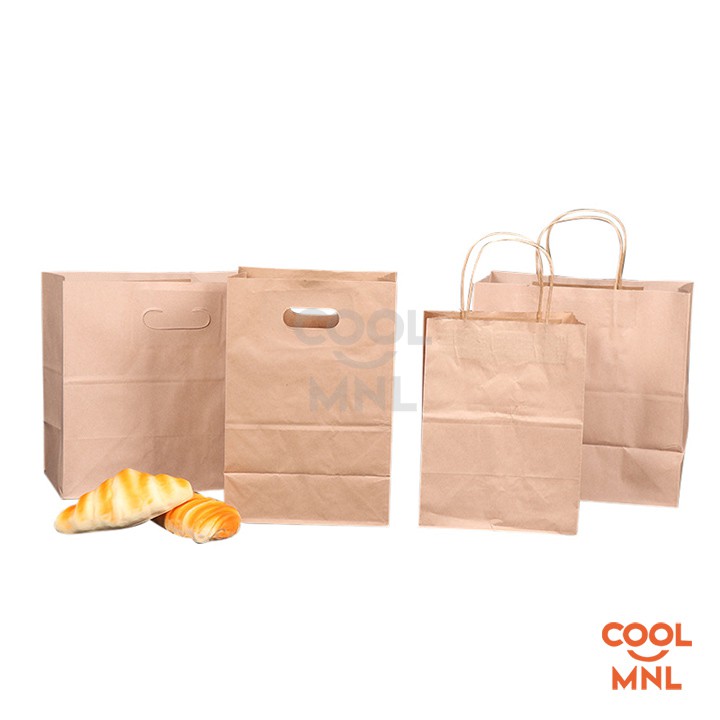 Ordinary Brown Kraft Paper Bag with Punch Hole Handle/ Twist Handle 80