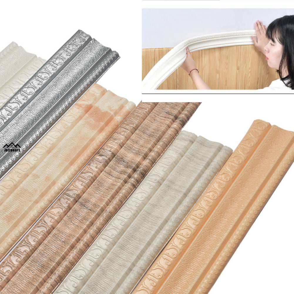 Foam Baseboard Wall Sticker Waterproof Border 2.3m Selfadhesive Wall