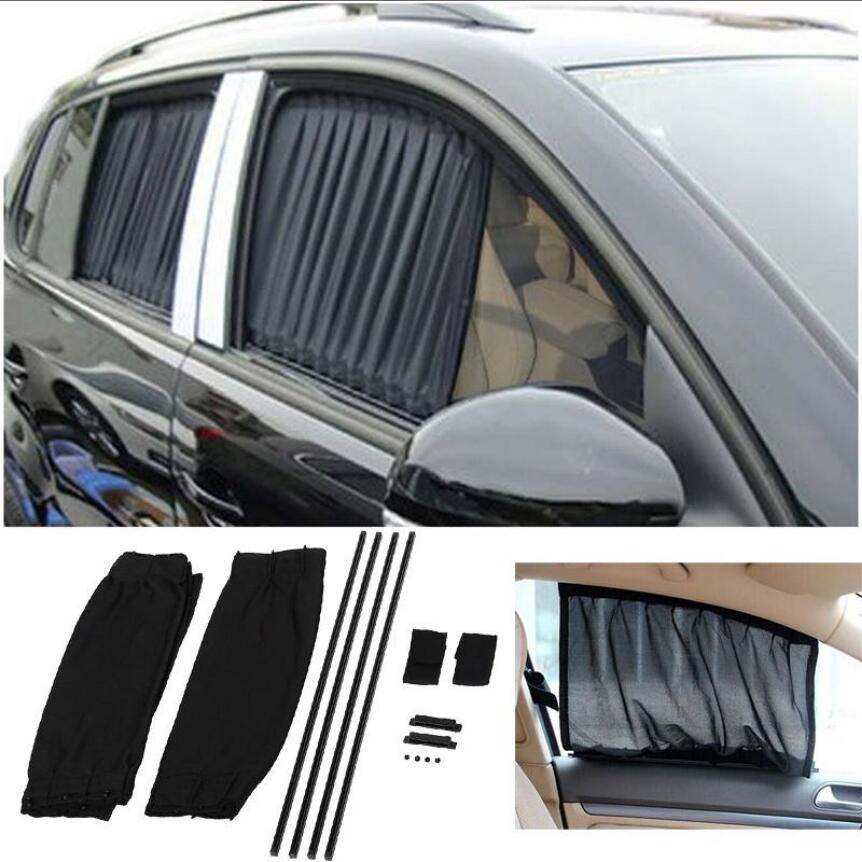 2x Auto Car Van Suv Vip Style Window Curtain Kit Anti Uv