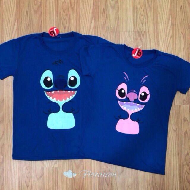 stitch couple t shirt