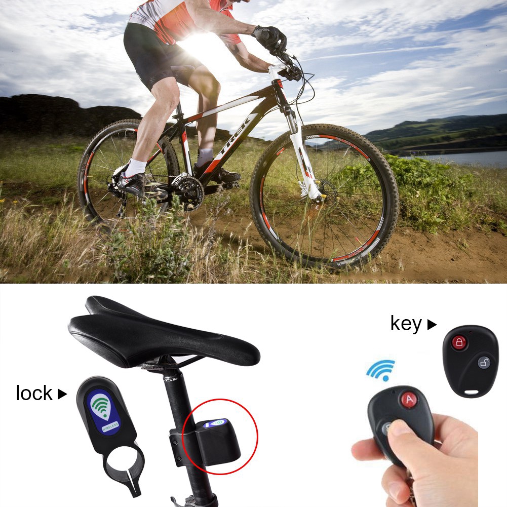 anti theft bike lock alarm wireless