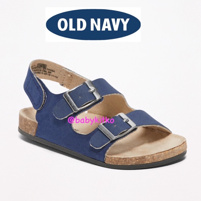 baby navy sandals