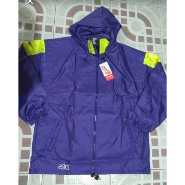 Vintage Asics waterproof windbreaker classic Japan. Jacket Shopee