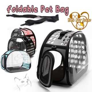 Pet Carrier Transparent Bag Portable Cats Handbag Foldable Travel Pet Travel Bag Puppy Carrying Mesh