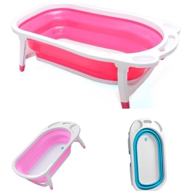 Foldaway Folding Baby Bath Tub : Foldable Baby Bath Tub Stokke Flexi Bath White Aqua Nordic Decoration : The inflatable base provides an extra soft cushion.