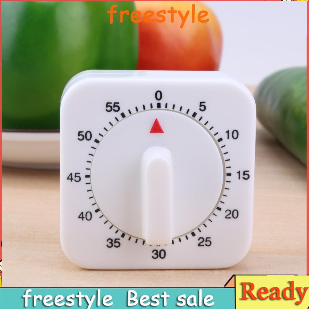 freestyle 60 Minutes Manual Timer Mechanical Reminder Alarm Clock