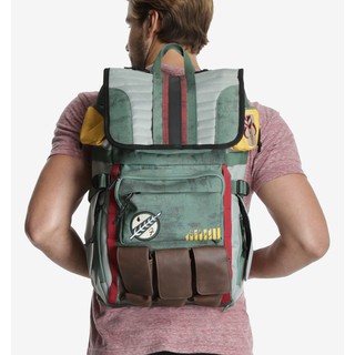 star wars boba fett mandalorian suit up laptop backpack