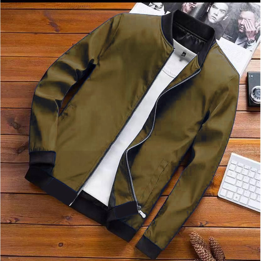 leader jacket for men Myron fashion korean style bomber jacket | Shopee ...