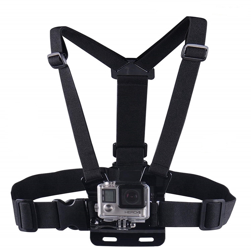 Chest strap Mount kit For Go Pro Hero 7 6 5 Fully Adjustable Chest ...