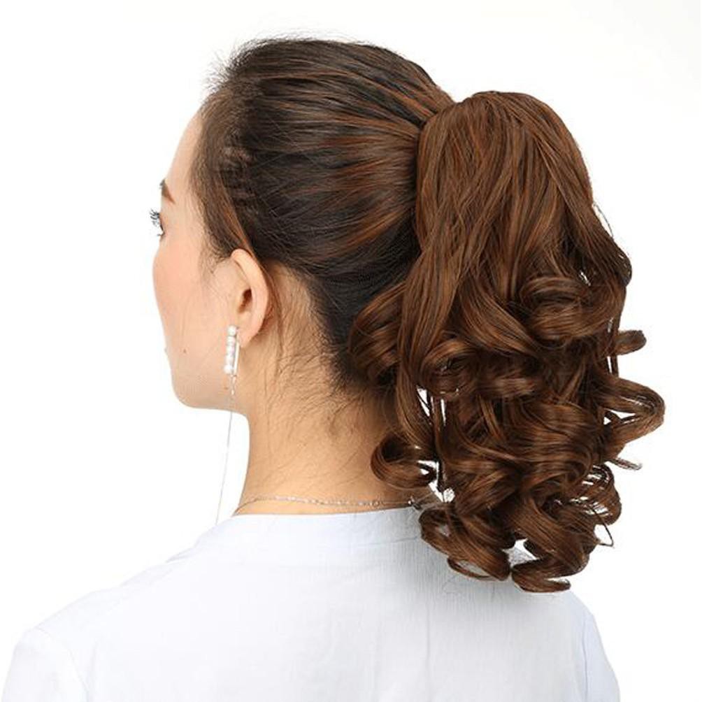Short Curly Claw Clip Ponytail Synthetic Pony Tail Hair Wigs