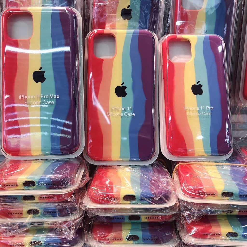 New Color Silicone Case Rainbow Color Original Iphone 11 Ip11 Pro Max For Iphone 6s 7plus 8p Soft Iphone Silicone Case Shopee Philippines