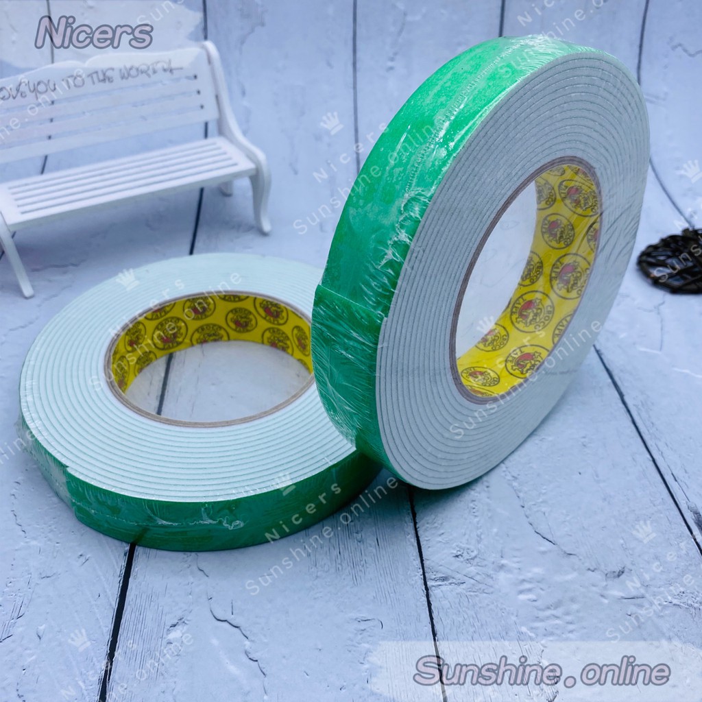 24mmx5m 18mmx5m Croco Big Roll Foam Tape Double Sided Tape Crocodile Tape Dst Shopee Philippines