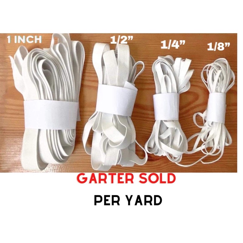 Garter Sold per Yard/ Elastic Band ( Sold per 3 yards / 5 yards
