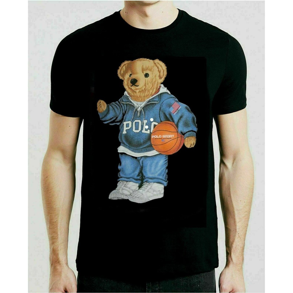 polo bear basketball t shirt