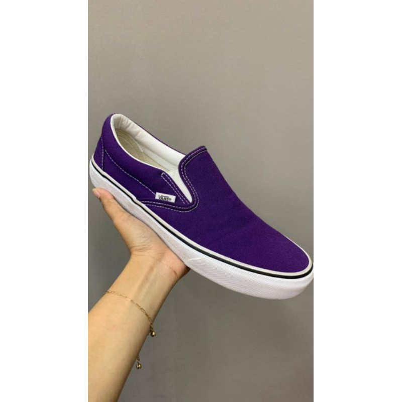 vans slip on violet indigo