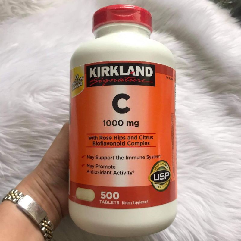 ON HAND Kirkland Vitamin C Vit C 1000mg 500 Tablets with Rosehips from