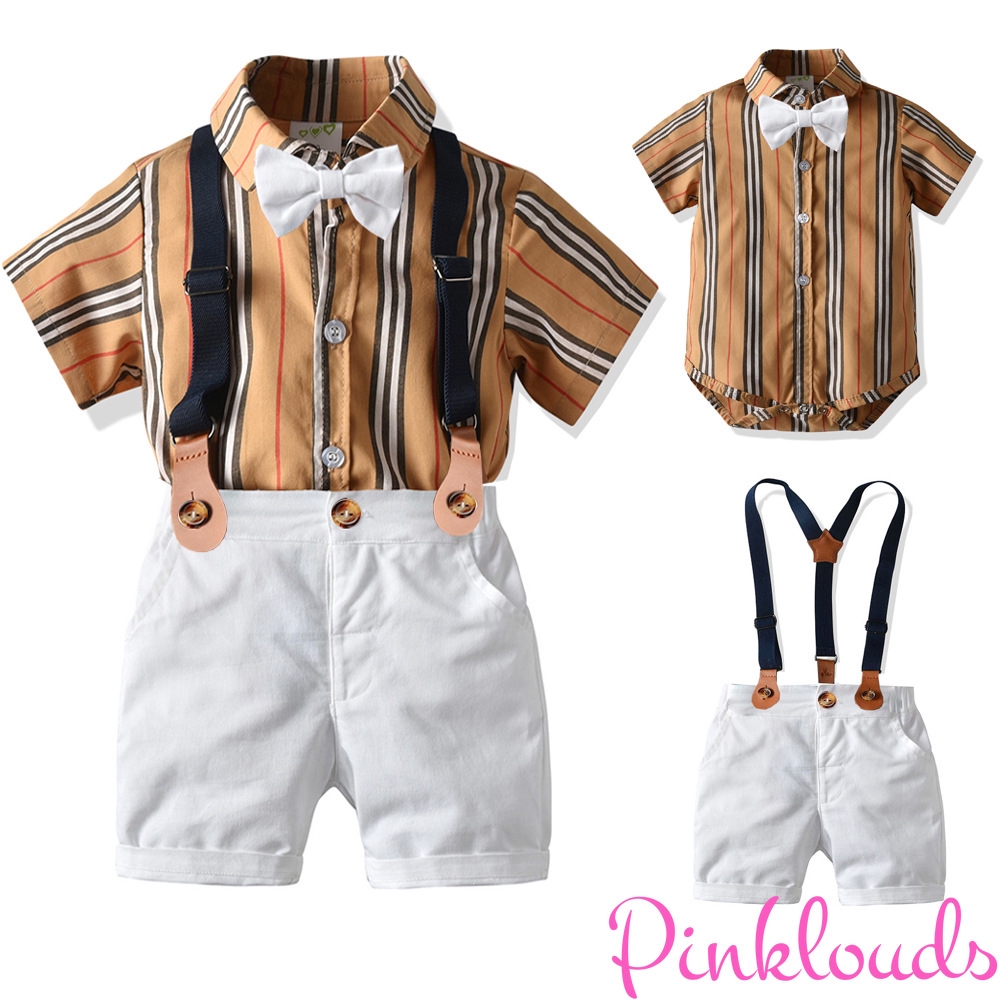 suspender dress for baby boy