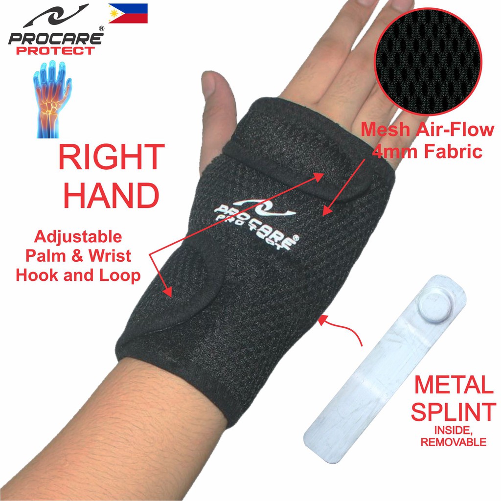 PROCARE PROTECT 1040R Hand and Wrist Splint Brace with Metal Support