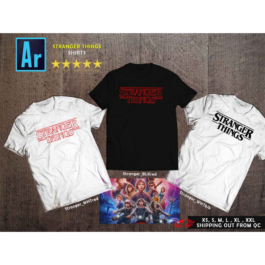 Ar Store Stranger Things Tshirt Customize Tees Unisex T Shirt For