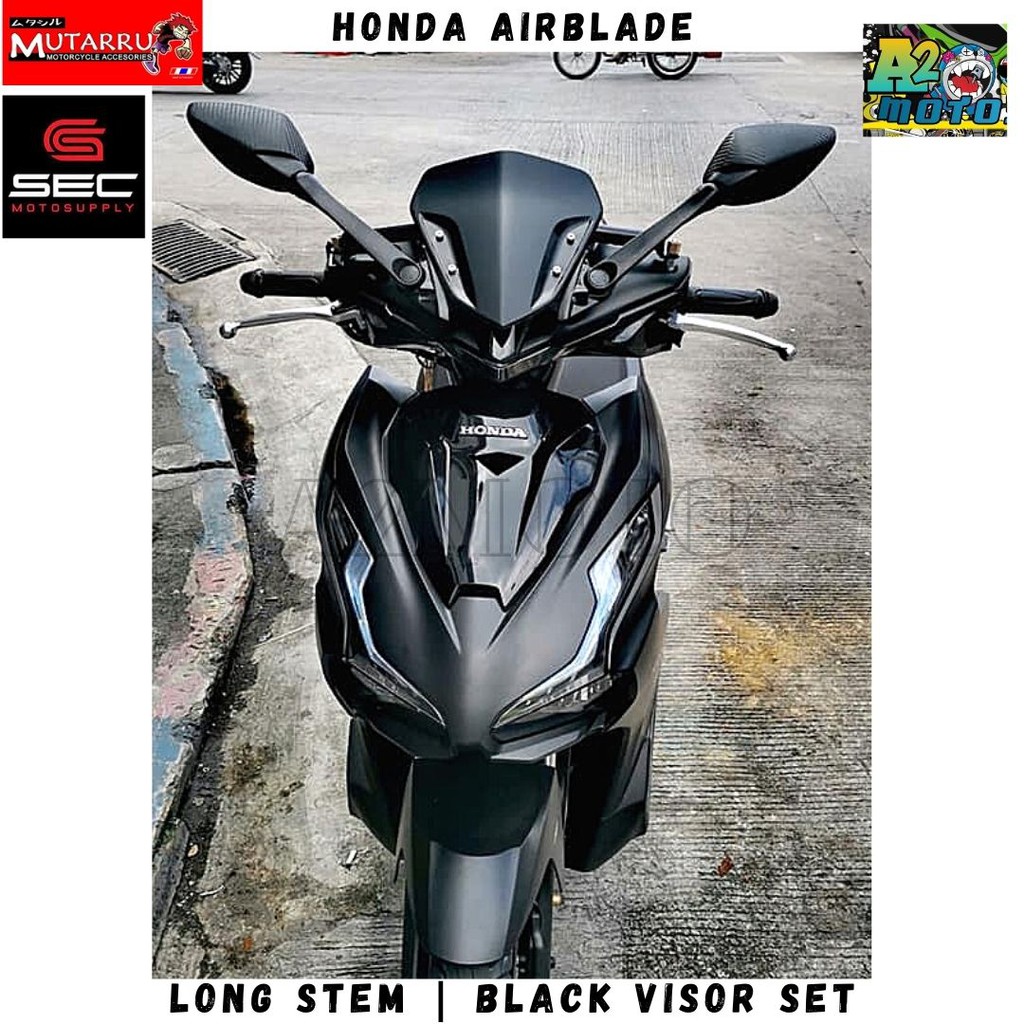 Honda AIRBLADE / Click V1 Side Mirror with Bracket and Visor SET