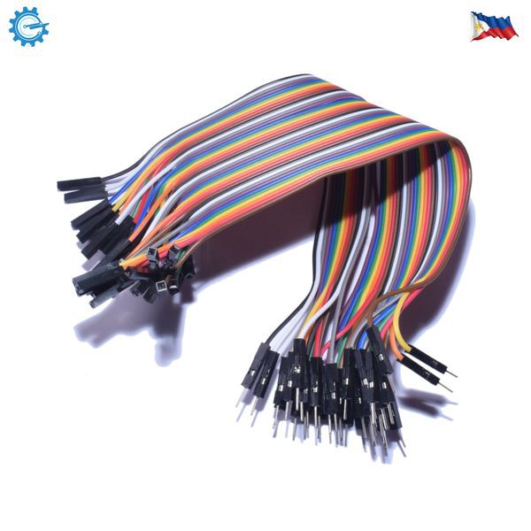 Jumper Wire 40 wires with Pin Header Terminations L=20cm DuPont wires
