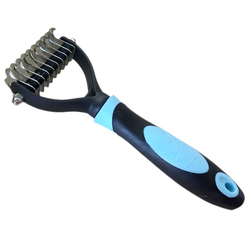 ⌒Removal Comb Dogs Cat Detangler Fur Trimming Dematting Deshedding