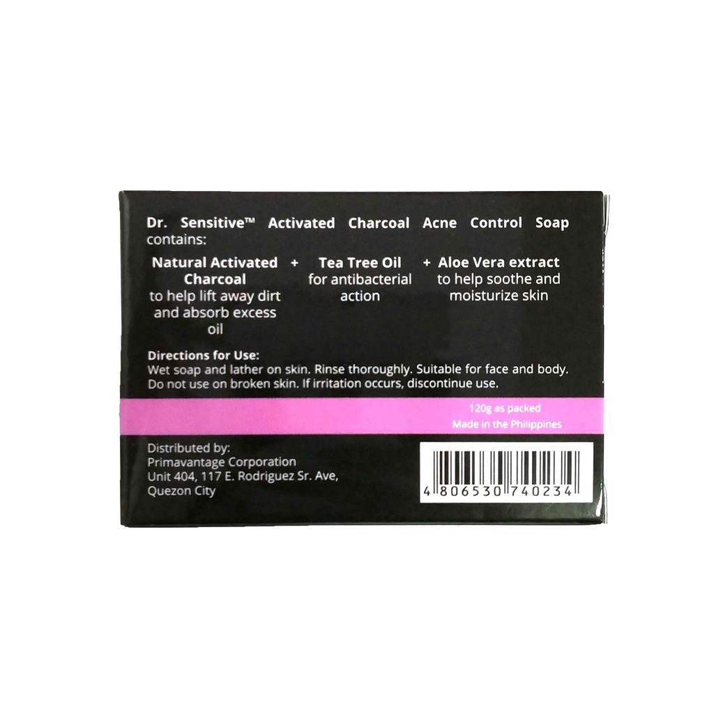 activated charcoal acne control soap