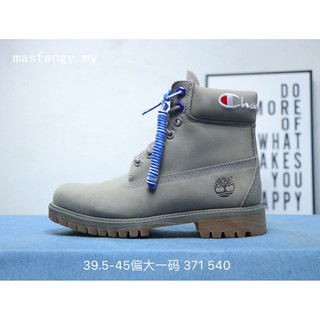 timberland x champion boots grey