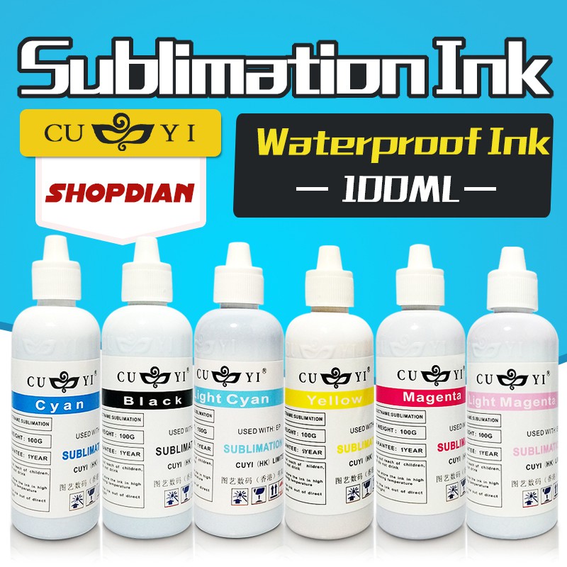 Cuyi Sublimation Ink 100ml For EPSON 6Color Shopee Philippines