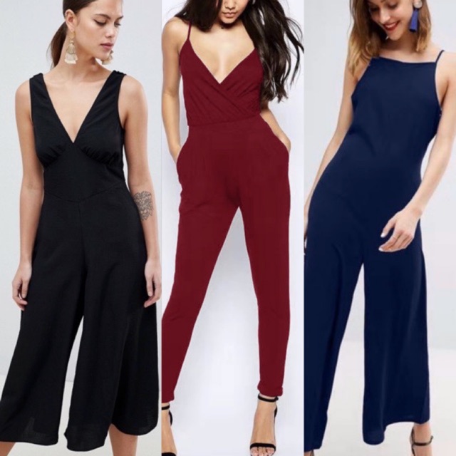 red semi formal jumpsuit