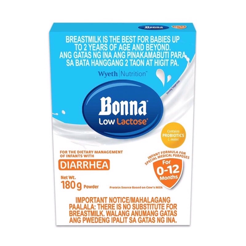 BONNA LOW LACTOSE 0 12 MONTHS Shopee Philippines