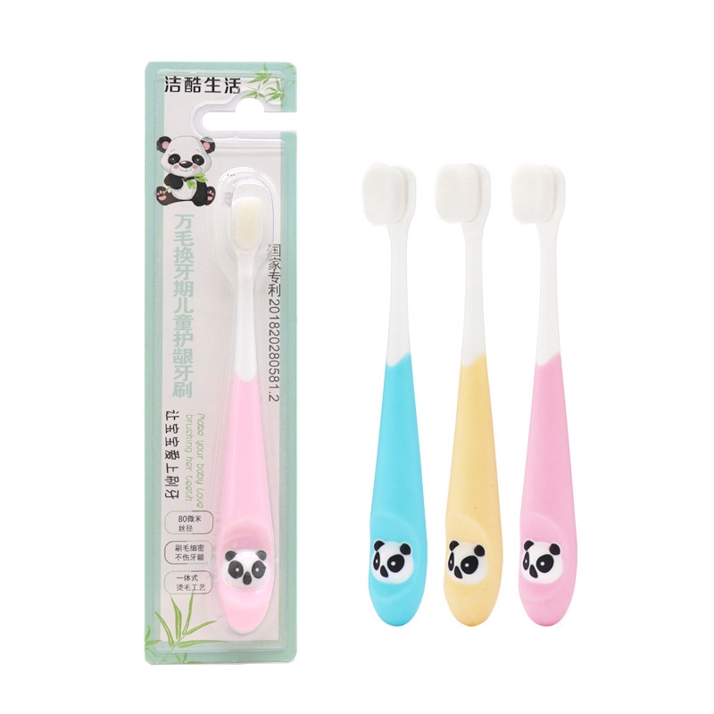Three Dimensional Cartoon Baby S Toothbrush Soft Fine Hair Small