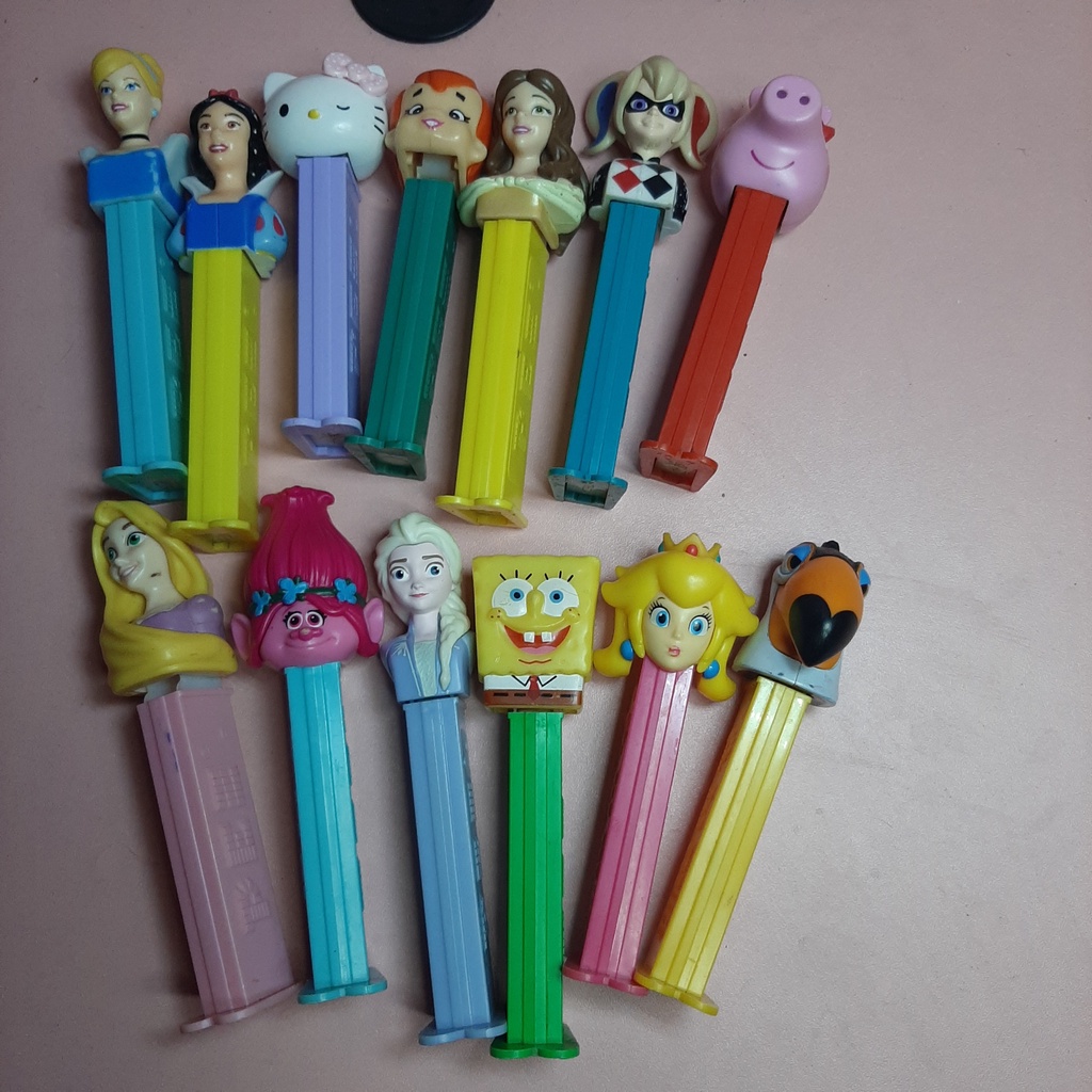 Figure pez candy Toy princess elsa frozen, joker, Rrapunzel, rio Bird ...