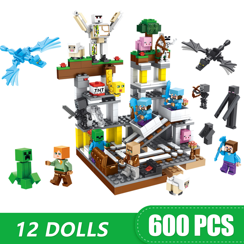 Small Building Blocks Compatible Lego Minecraft Mine My Worlds The Jungle Tree House Village Gift For Boys Girls Children Model Toys Shopee Philippines